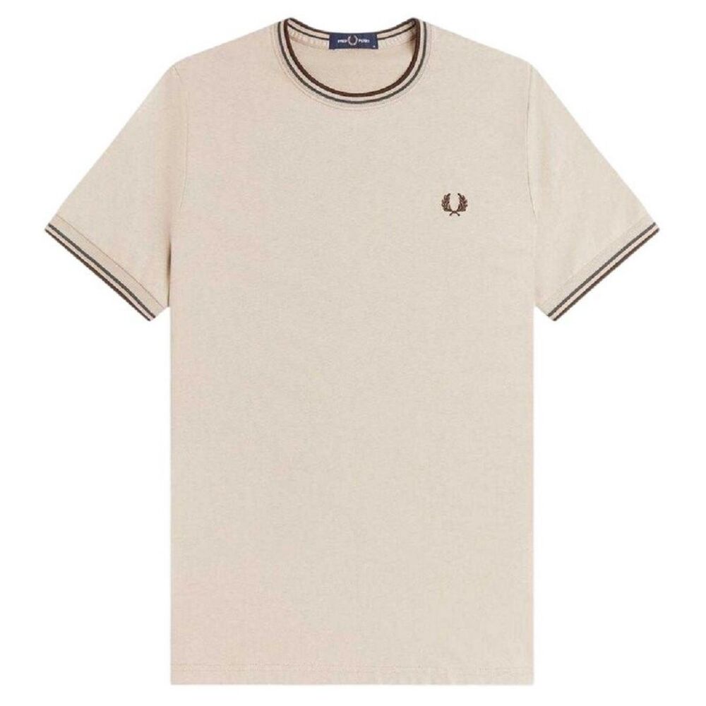 Fred Perry Mens Tipped T-Shirt / Warm Beige